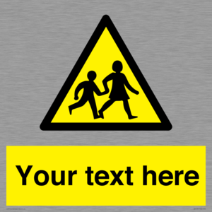 Custom Warning children Sign